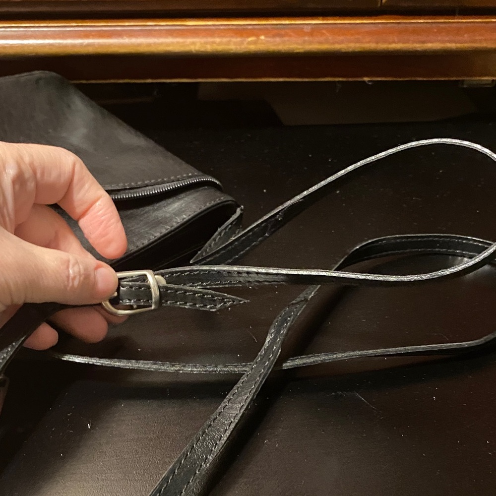 Black CE made in Spain vintage mini Leather Crossbody Bag - Picture 13 of 16